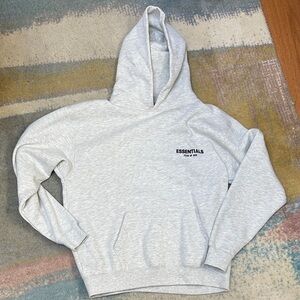 Essentials Men's Light Gray Hoodie